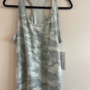 Reebok Light Gray Camouflage Tank Top